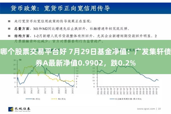 哪个股票交易平台好 7月29日基金净值：广发集轩债券A最新净值0.9902，跌0.2%