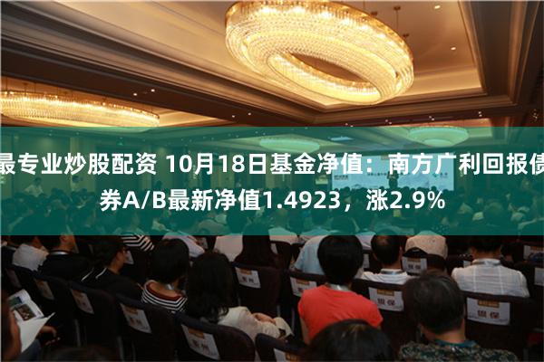 最专业炒股配资 10月18日基金净值：南方广利回报债券A/B最新净值1.4923，涨2.9%