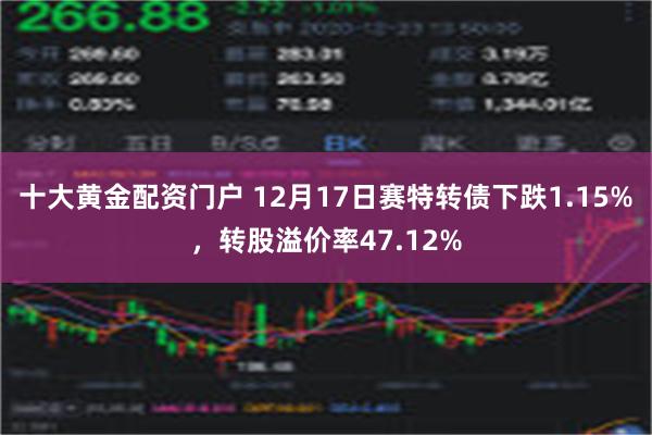 十大黄金配资门户 12月17日赛特转债下跌1.15%，转股溢价率47.12%