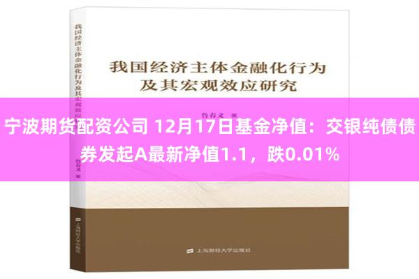 宁波期货配资公司 12月17日基金净值：交银纯债债券发起A最新净值1.1，跌0.01%