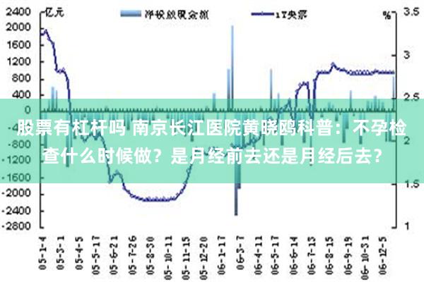 股票有杠杆吗 南京长江医院黄晓鸥科普：不孕检查什么时候做？是月经前去还是月经后去？