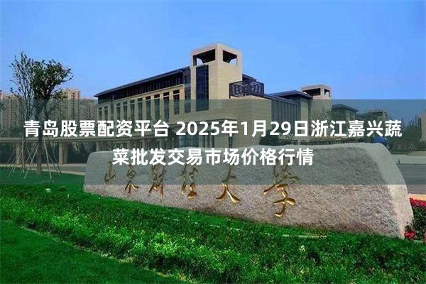 青岛股票配资平台 2025年1月29日浙江嘉兴蔬菜批发交易市场价格行情